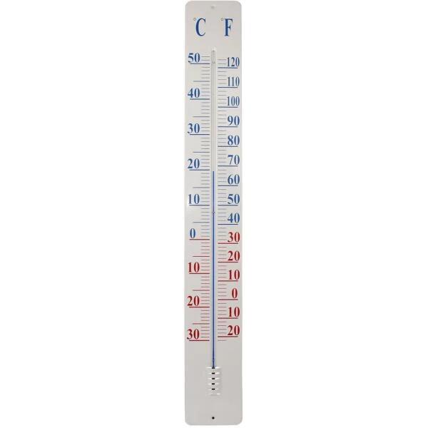 ESSCHERT DESIGN Thermometer Op Wandplaat - 90cm
