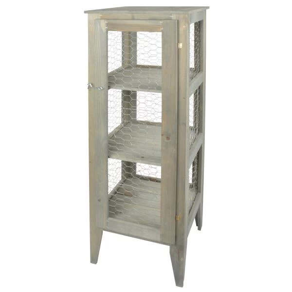 ESSCHERT DESIGN Landelijke étalagekast - Kippengaas