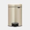 Pedaalemmer NewIcon BRABANTIA - 3 Liter Champagne