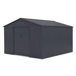 Sinolily Archer G Tuinhuis Met Dubbele Schuifdeur - 13 M² - Antraciet