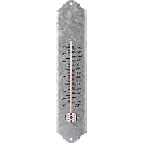 ESSCHERT DESIGN Thermometer Oud Zink 30 Cm