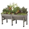 Vegtrug Verhoogde Kweektafel Grijs - 180 × 76 × 80 Cm