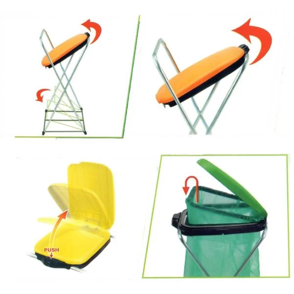 Vuilniszakhouder - 1 Deksel - Afbeelding 2